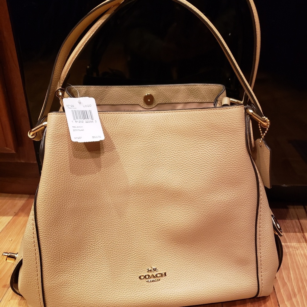 Coach Edie 31 pebble bag in beechwood